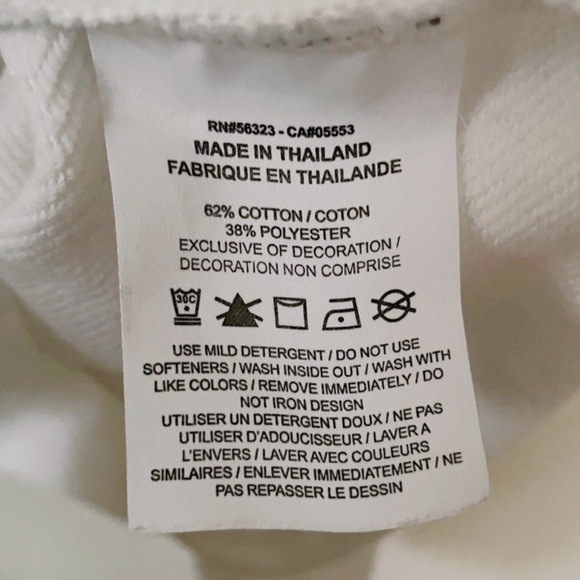 Nike Dri-Fit Terry Fleece Crewneck Sweatshirt Revolve Rainbow White sz womens XL - Picture 8 of 8